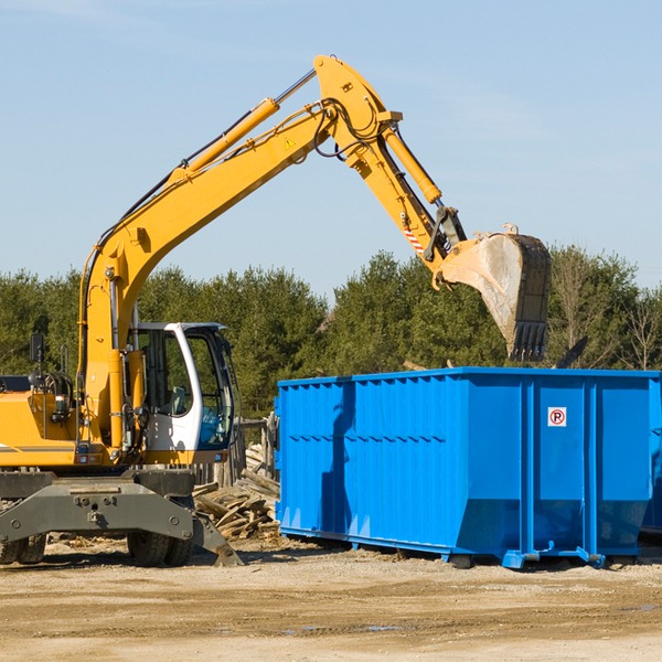 what size residential dumpster rentals are available in East Newnan Georgia